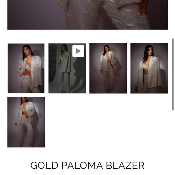 SLA the label silver blazer - Picture 3 of 4